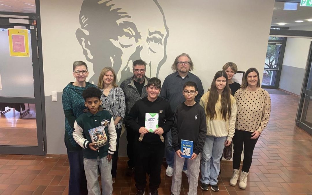Vorlesetalent der Konrad Adenauer Realschule plus Vallendar beim Kreisentscheid in Mayen