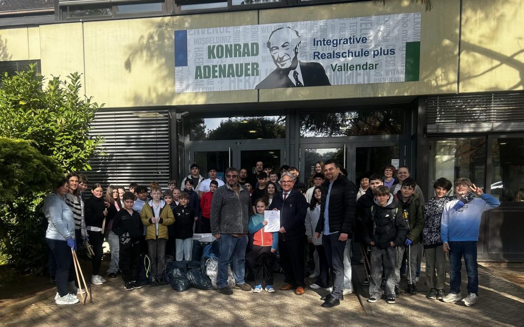Dreck-weg-Tag an der IRSP Konrad Adenauer in Vallendar: Gemeinsam f&uuml;r ein sauberes Vallendar