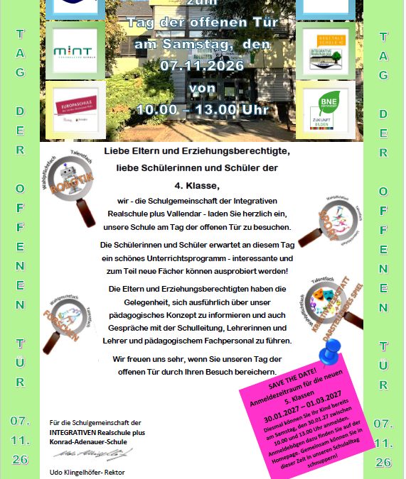 IRSP Vallendar l&auml;dt zum Tag der offenen T&uuml;r ein